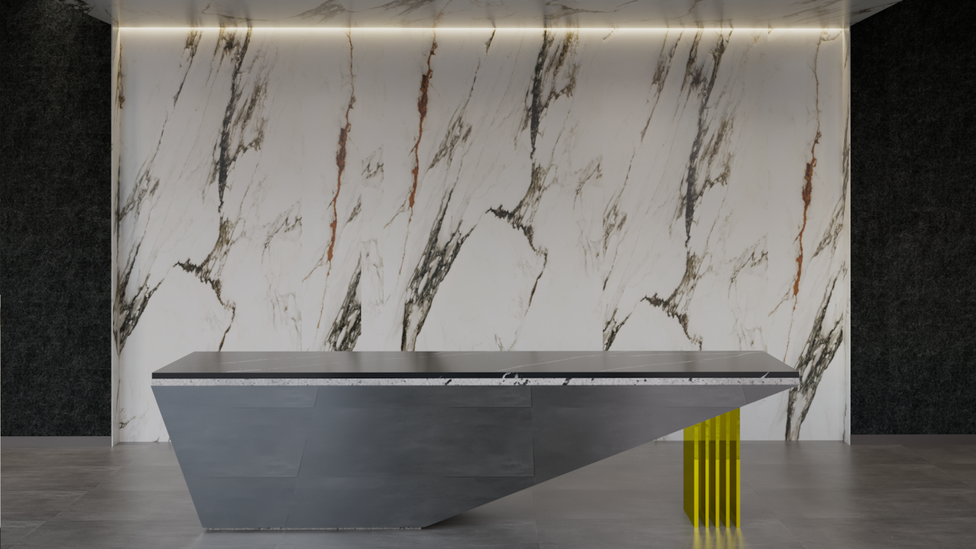 Lobby de tour à bureaux